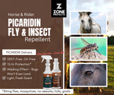 Horse & Rider Fly & Insect Repellent Spray-Refill, 32oz Bundle