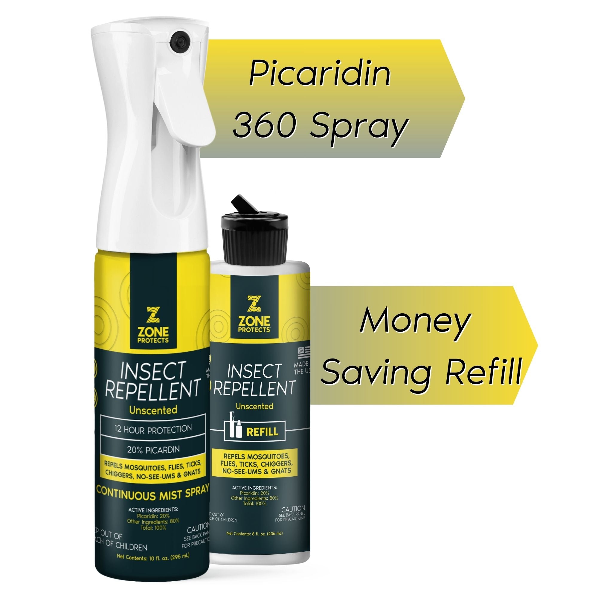 Insect Repellent Picaridin Unscented Mistosol + Refill Combo - Insect Repellent