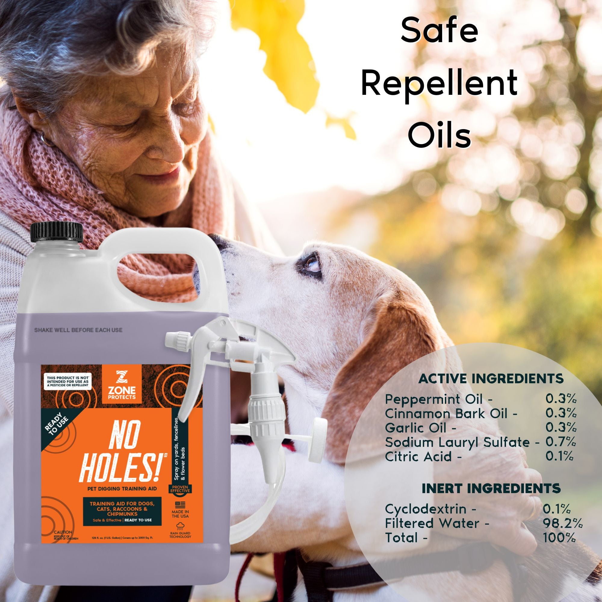 No Holes! Digging Prevention Gallon Trigger Sprayer - Pet Training Aids