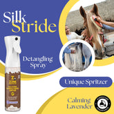 Silk Stride Detangle Equine Spritzer, Frosted Lavender