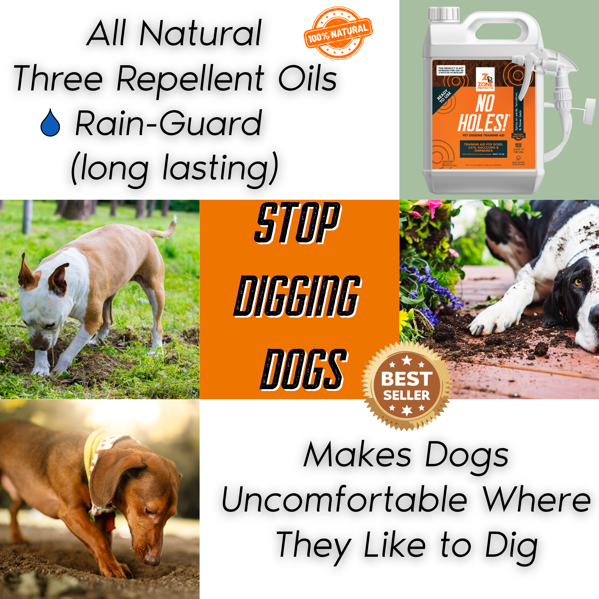 No Holes! Digging Prevention Gallon Trigger Sprayer