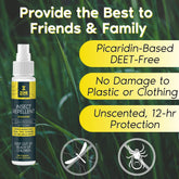Unscented Insect Repellent Spray, 1oz Case + Refill Bundle