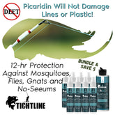Tightline Picaridin Insect Repellent Spray, 1oz Case + Refill Bundle