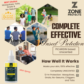 Insect Repellent, Picaridin Unscented, 4oz Mist Spray