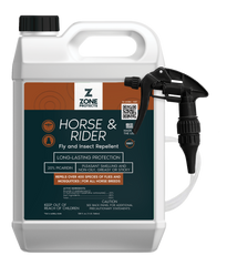 Horse & Rider Fly & Insect Repellent Spray, Gallon w/ Trigger Sprayer