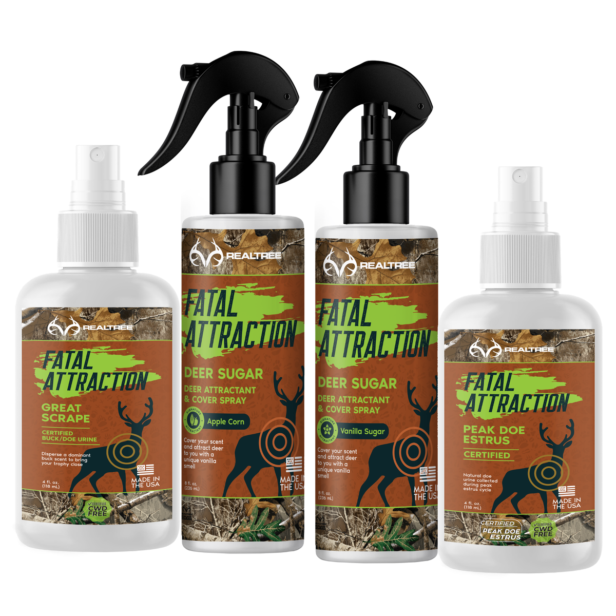 Deer Magnet Bundle (Peak Doe + Great Scrape, Deer Sugar Vanillin and Apple Corn)