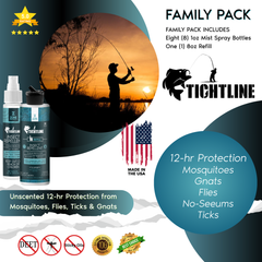 Tightline Picaridin Insect Repellent Spray, 1oz Case + Refill Bundle