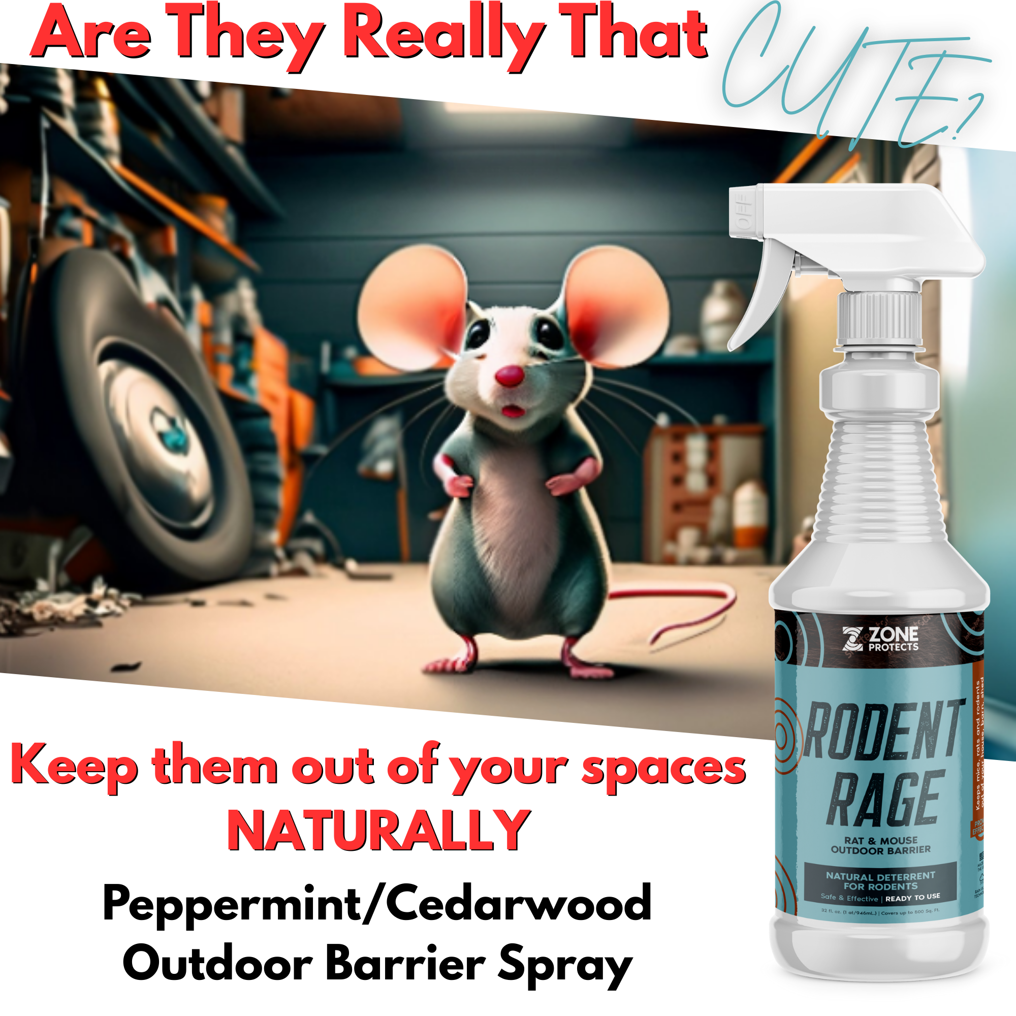 Rodent Rage Mouse and Rat Repellent