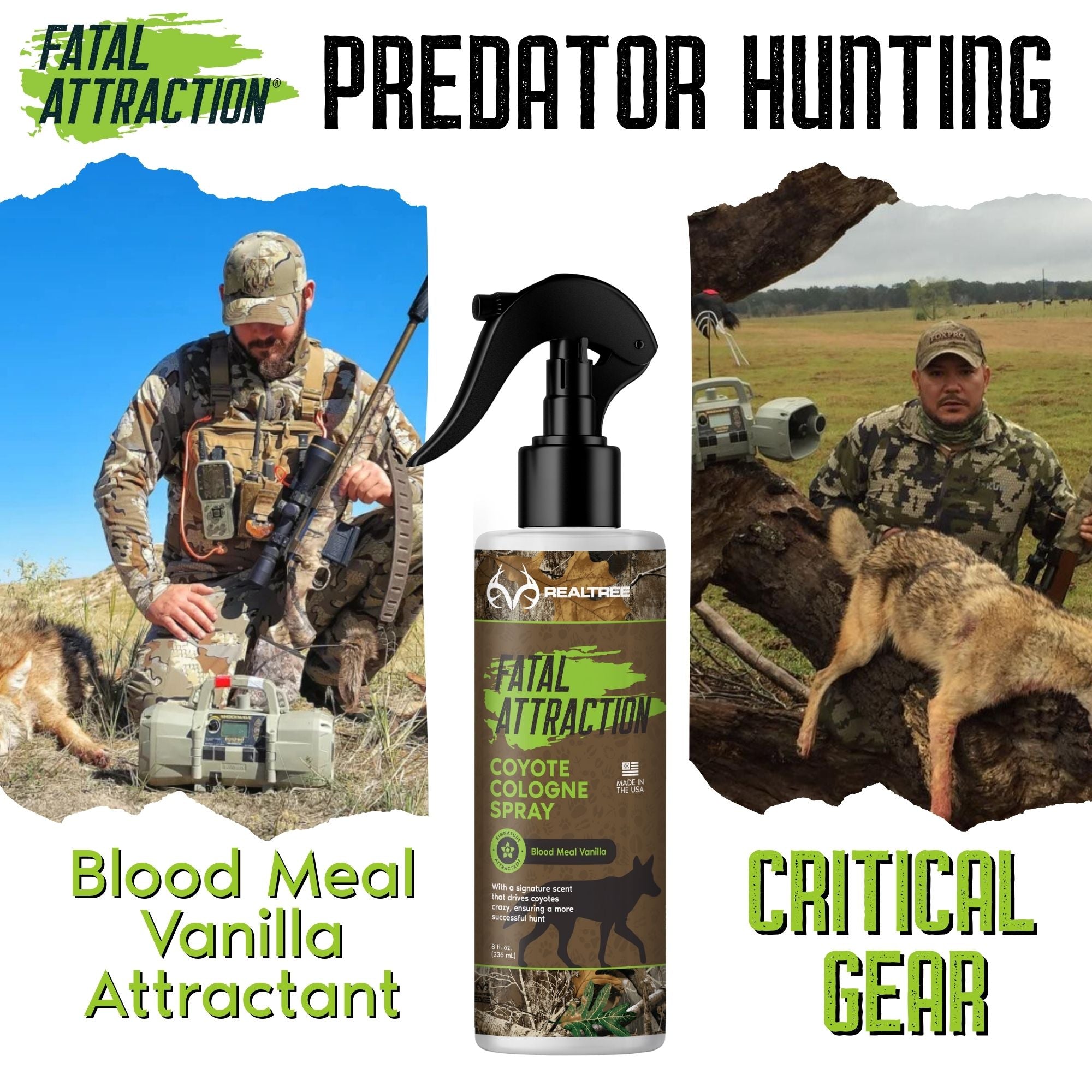 Coyote Cologne Predator Attractant, 8oz Spray