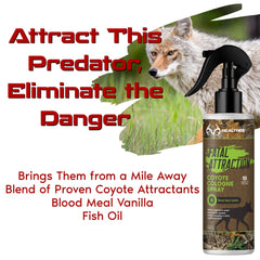 Coyote Cologne Predator Attractant, 8oz Spray