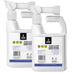 Flea and Tick Yard Spray Insecticide Hose End Sprayer Twin Pack