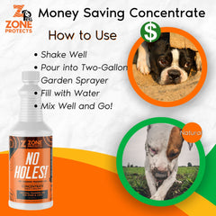 No Holes! Digging Prevention Concentrate/Gallon Trigger Sprayer - Pet Training Aids