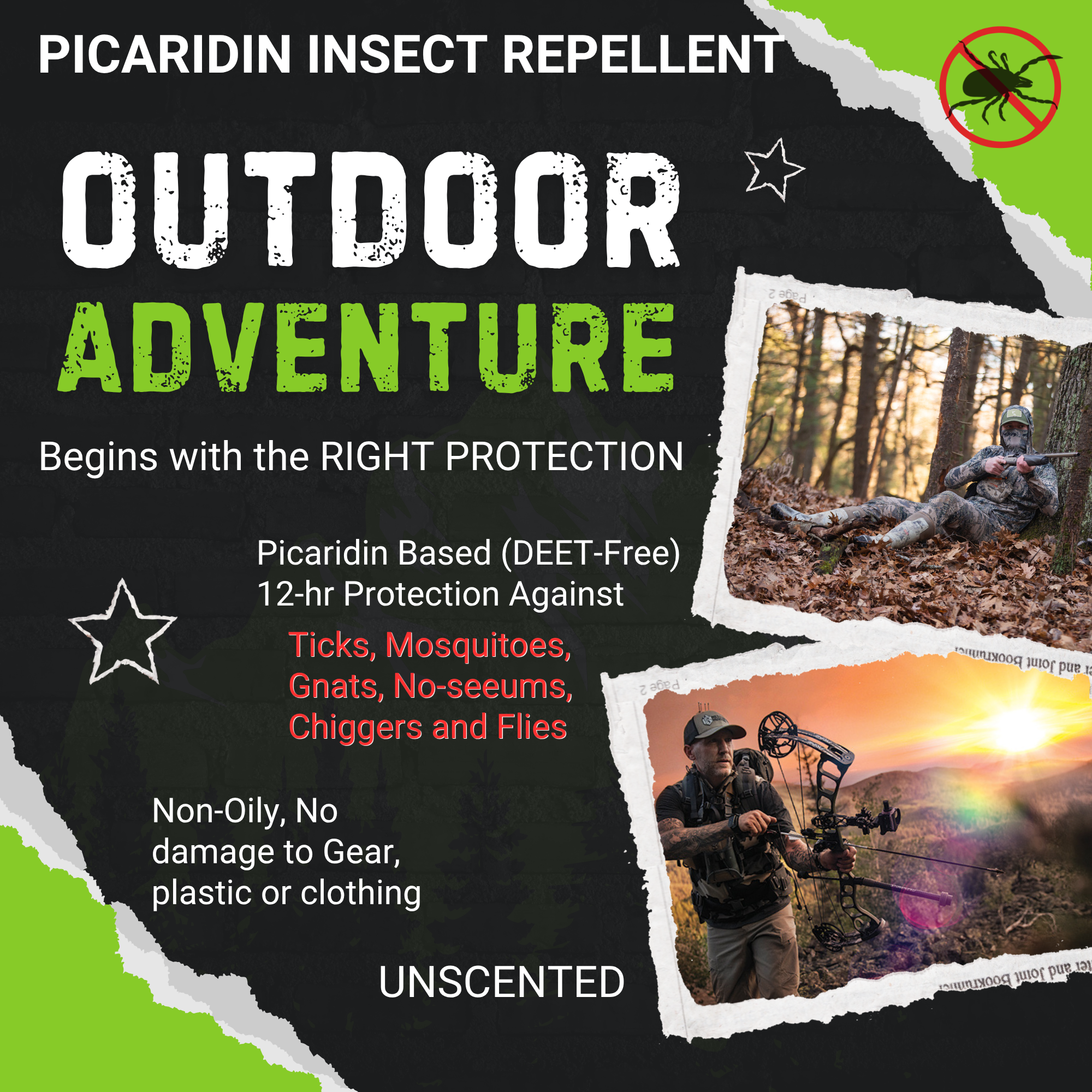 Zone Realtree Woodsman's Pack; 4 Picaridin + 4 Permethrin