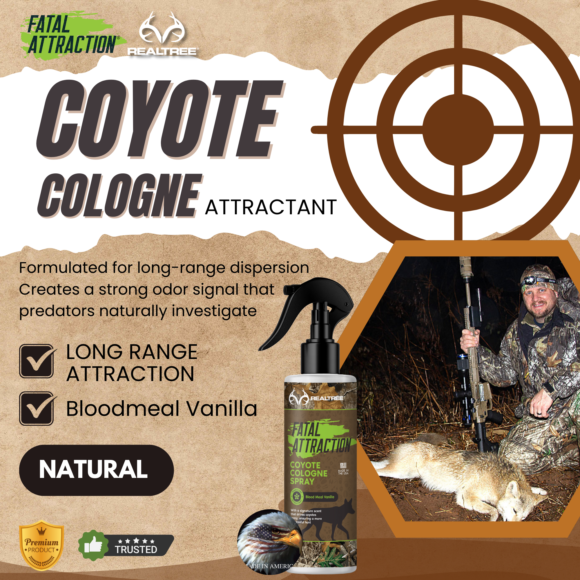 Predator Pest Bundle; Attract Hogs, Coyotes; Repel Bugs