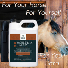 Horse & Rider Equine Fly/Insect Repellent Spray Gallon w/ Battery-Operated Wand - Insect Repellent