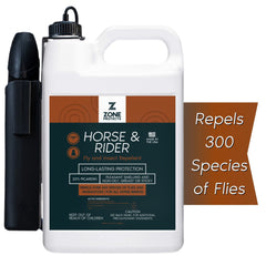 Zone Protects Horse & Rider Fly Spray - Picaridin Based, 12-Hour Protection