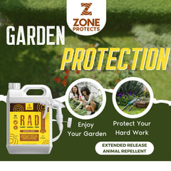 R.A.D.; Rabbit Animal Deer Repellent Gallon + Concentrate Bundle - Animal Repellent