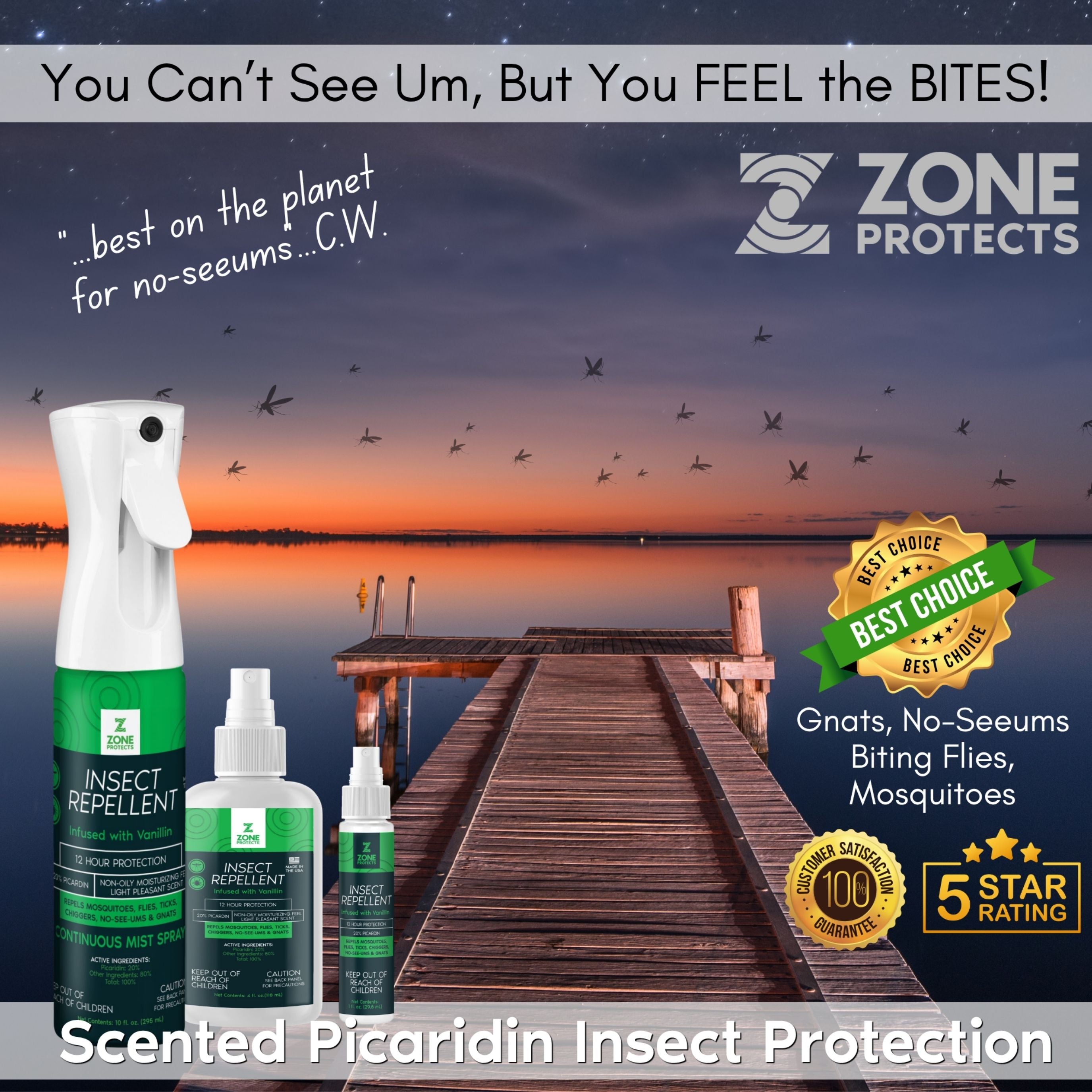 Insect Repellent, Scented, Picaridin, Mistosol, 10oz