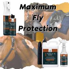 Horse & Rider Equine Fly/Insect Repellent Spray Gallon w/ Battery-Operated Wand - Insect Repellent