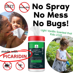Scented Insect Repellent Wipes