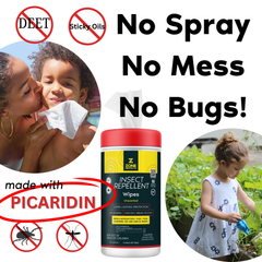 Unscented Picaridin Wipes, 80-ct