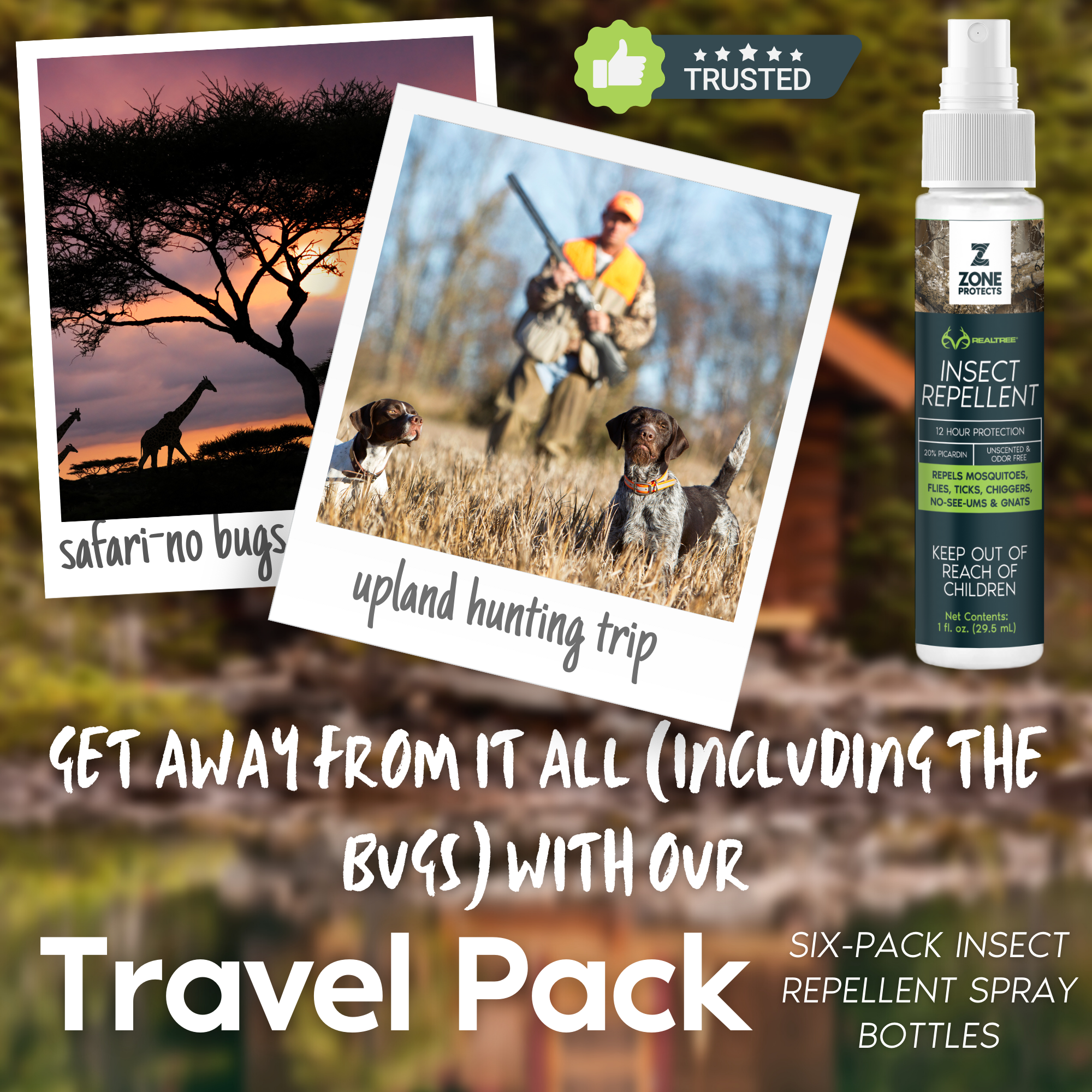 Realtree Unscented 1oz Travel Pack of 6