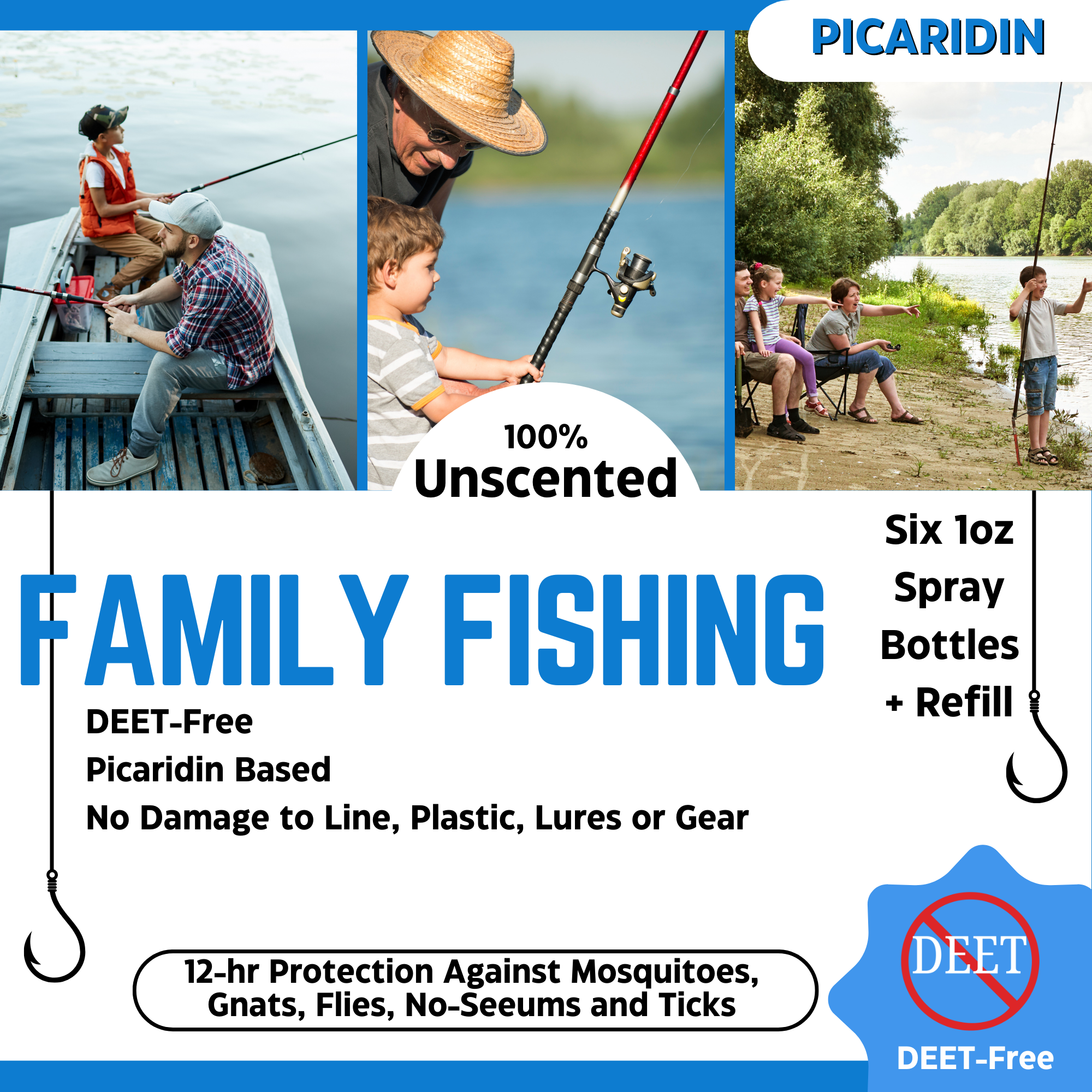 Tightline Picaridin Insect Repellent Spray, 1oz Case + Refill Bundle