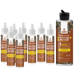 Zone Realtree Outfitters Permethrin 1oz Hunter's Pack of 8 plus Refill