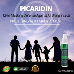 Scented Insect Repellent Spray, Family Pack 1oz Case + Refill Bundle