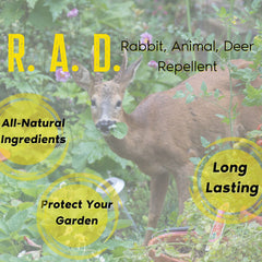 R.A.D.; Rabbit Animal Deer Repellent Gallon + Concentrate Bundle - Animal Repellent