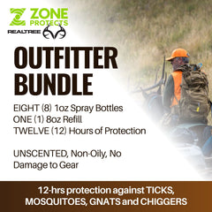 Zone Realtree Hunter's Pack Insect Repellent Spray, 1oz Case + Refill
