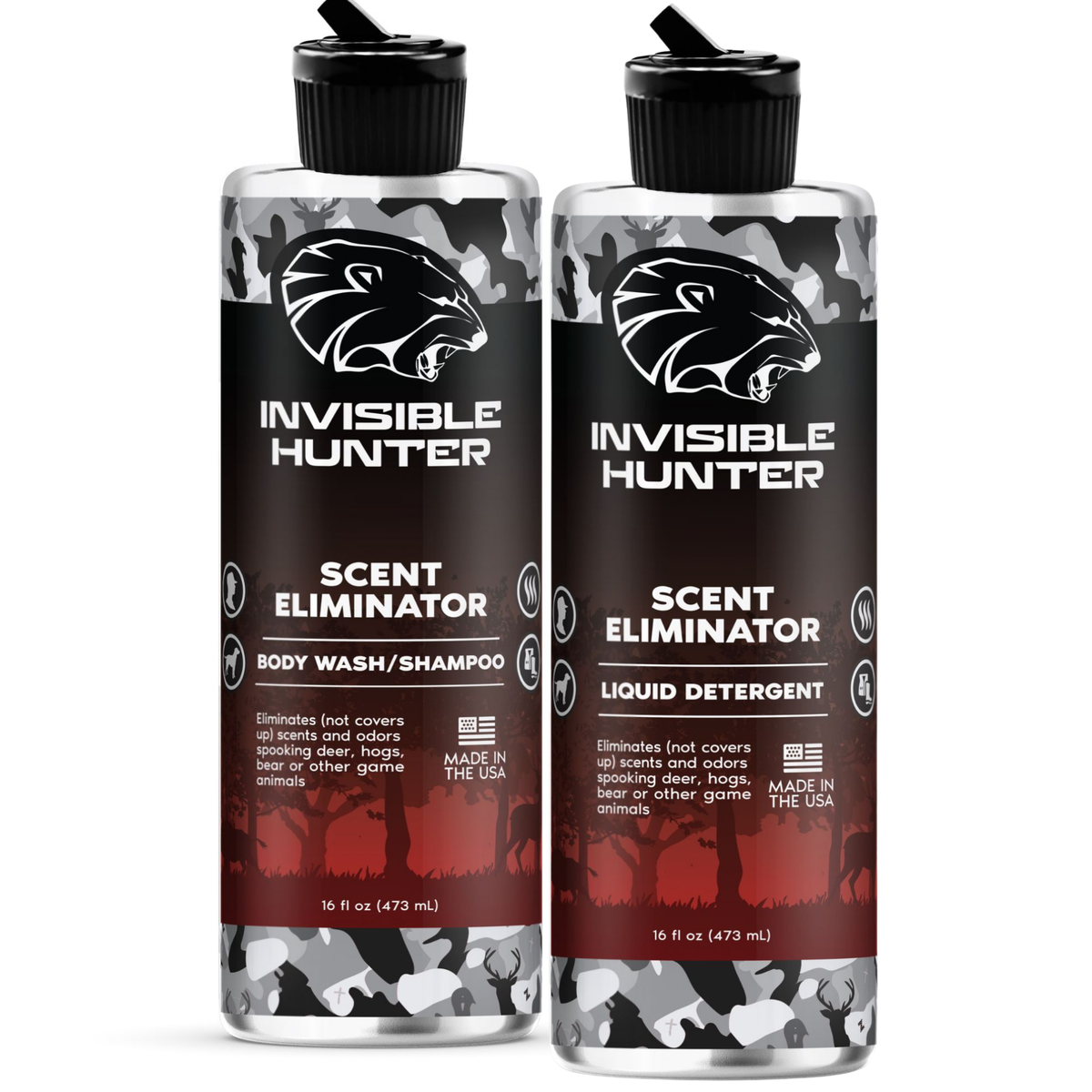 Invisible Hunter Wash Up Bundle (laundry detergent + body wash)