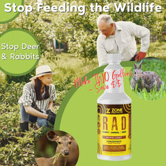 R.A.D.; Rabbit Animal Deer Repellent 32oz Concentrate - Animal Repellent