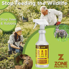 R.A.D.; Rabbit Animal Deer Repellent 32oz Spray - Animal Repellent