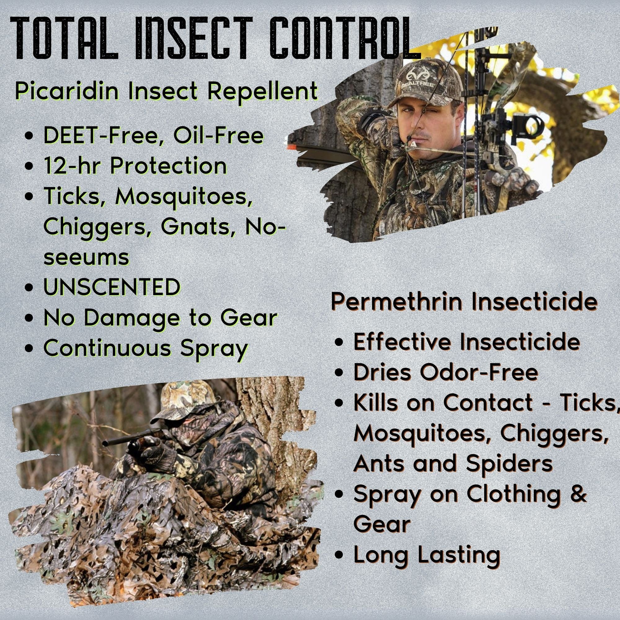 Realtree Complete Insect Control; Repellent Plus Insecticide