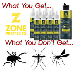 Unscented Insect Repellent Spray, 1oz Case + Refill Bundle
