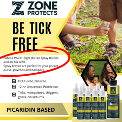 Unscented Insect Repellent Spray, 1oz Family Pack + Refill Bundle