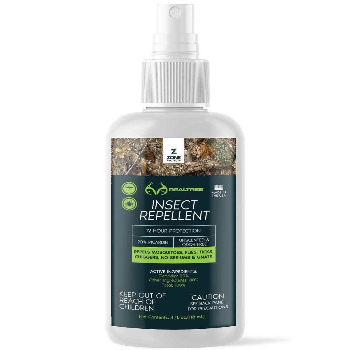 Insect Repellent Zone Realtree 4oz Mist Spray