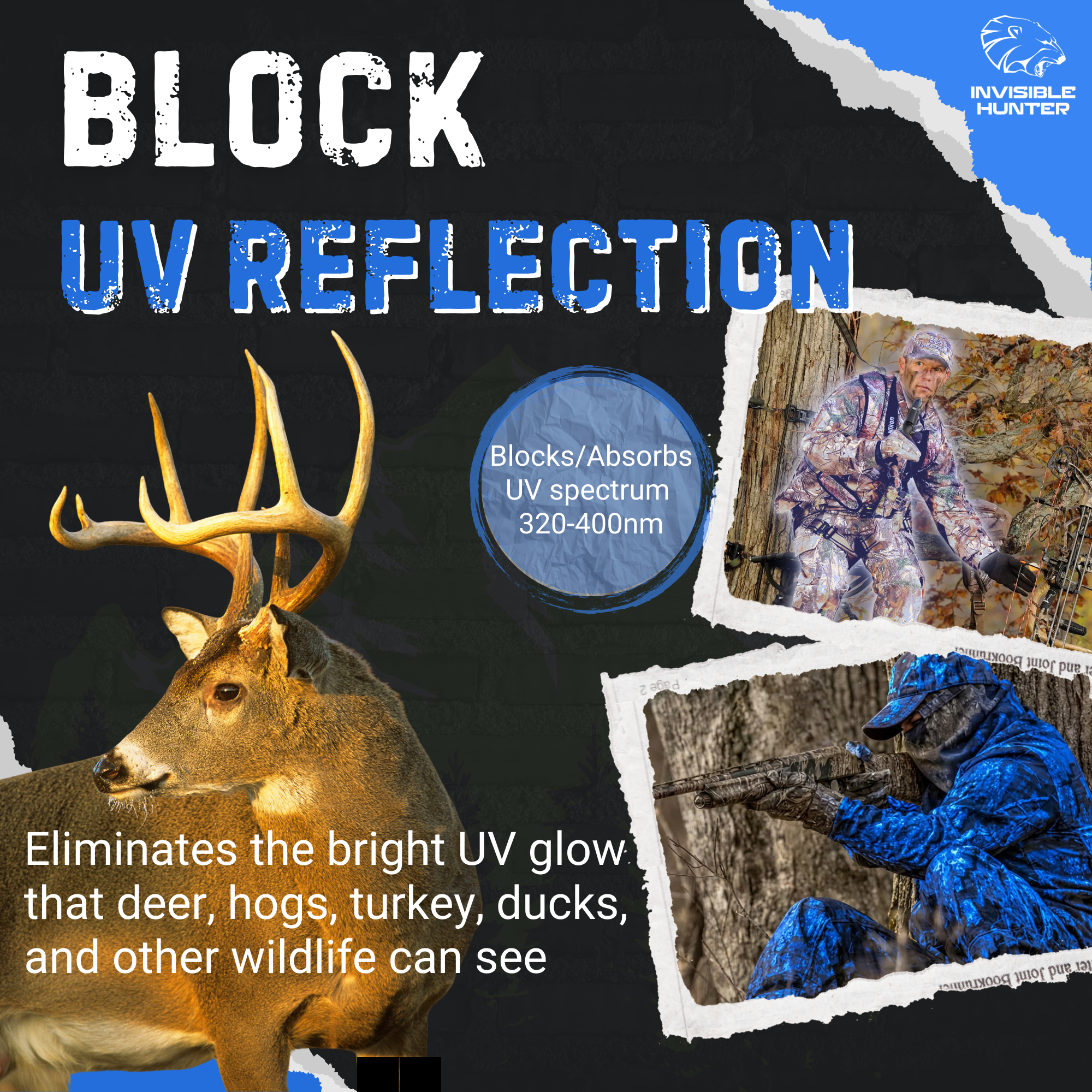 Invisible Hunter UV Blocker Spray + Refill