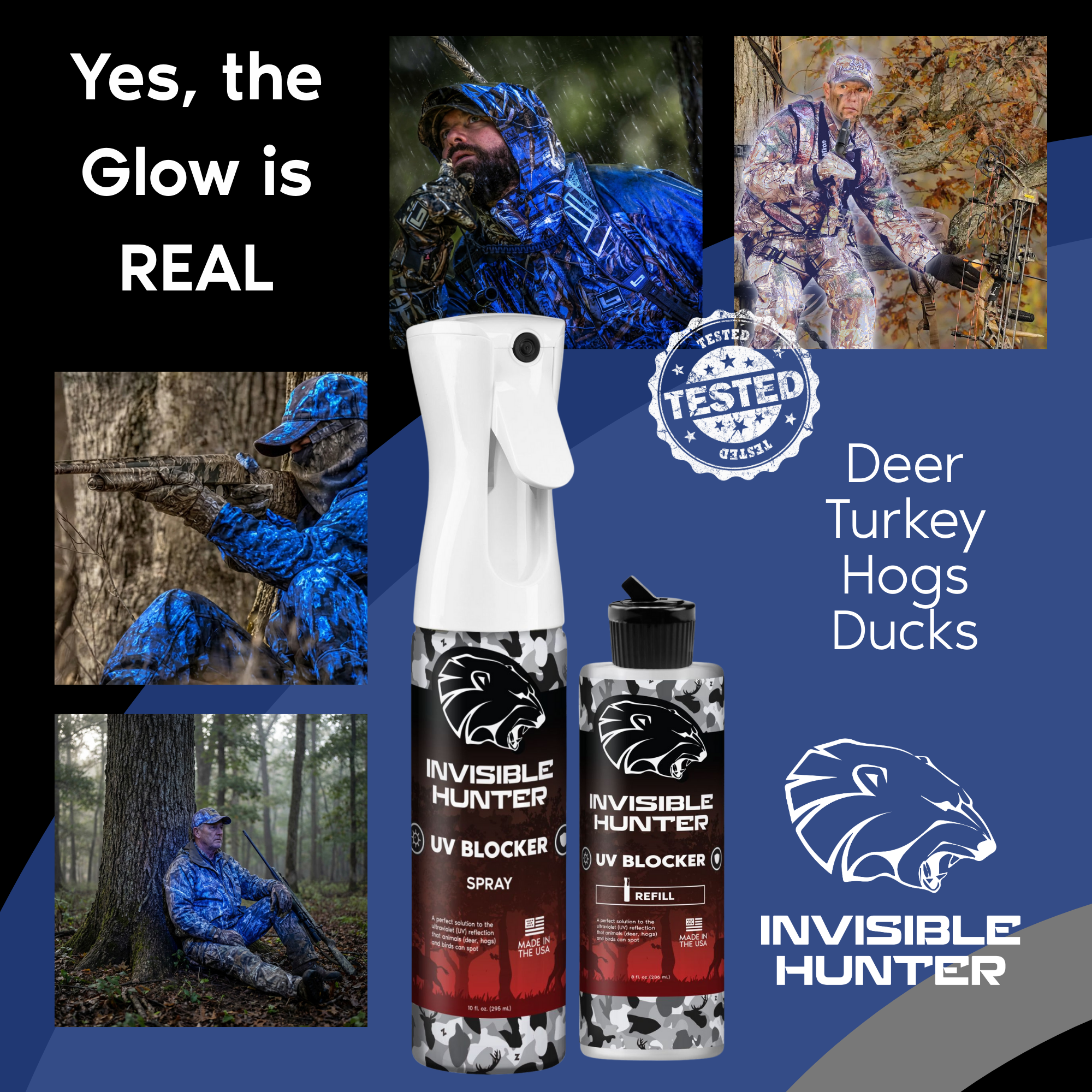 Invisible Hunter UV Blocker Spray + Refill